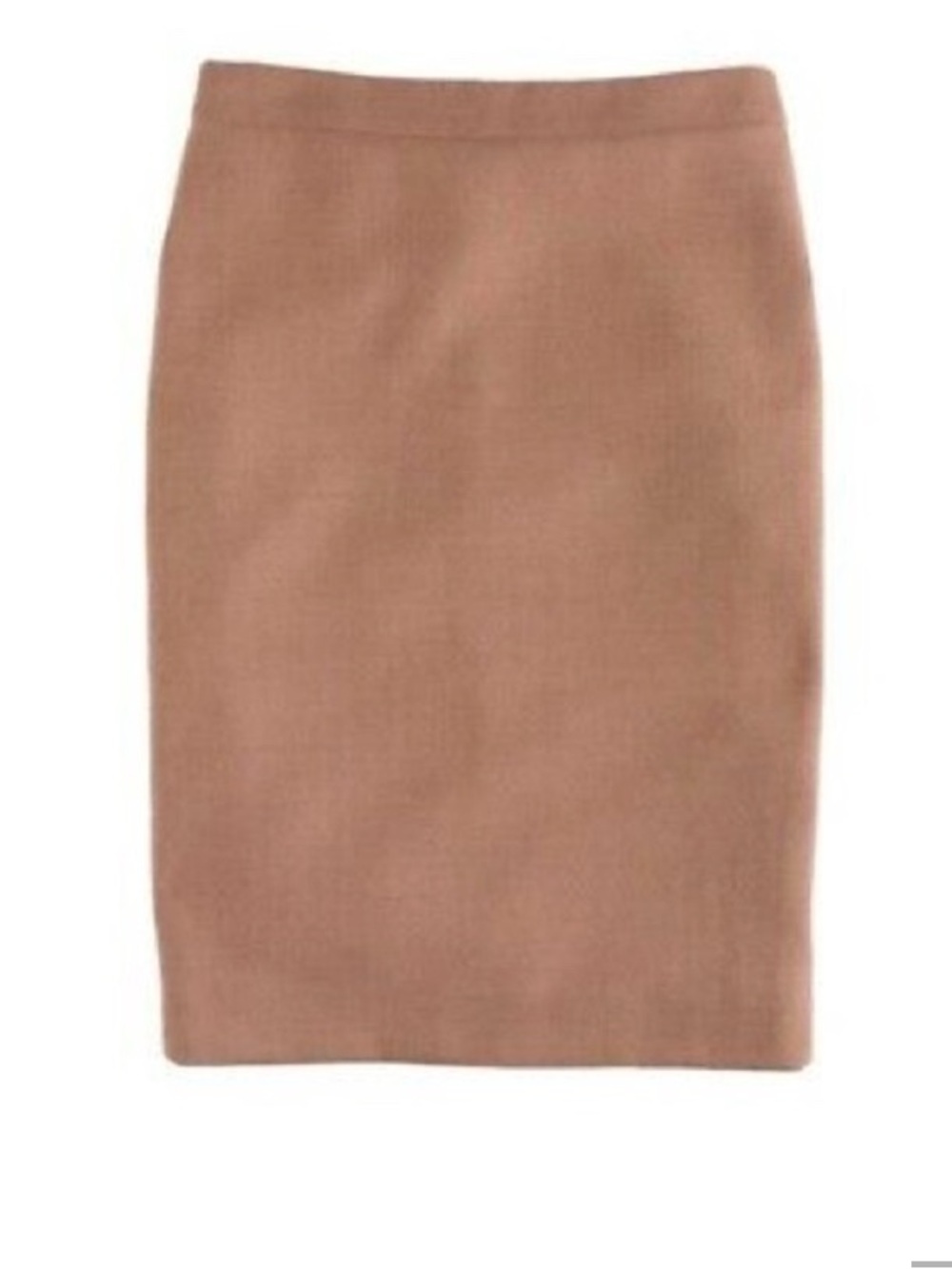 J. Crew No 2 Pencil Skirt in double serge wool Camel 00